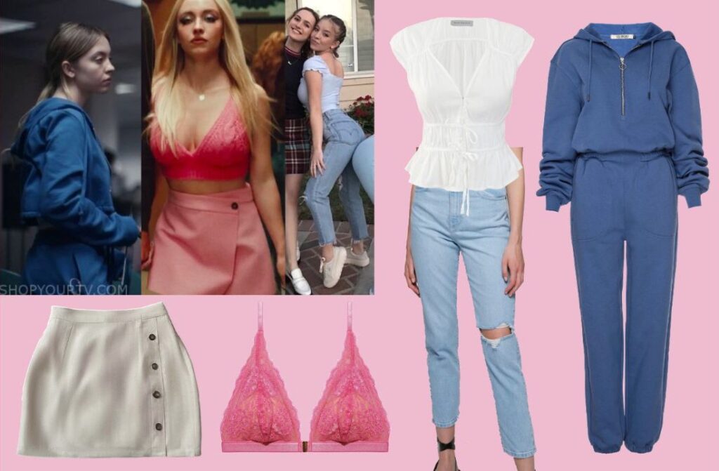 Three outfits worn by Cassie in Euphoria and five sustainable items to recreate the looks