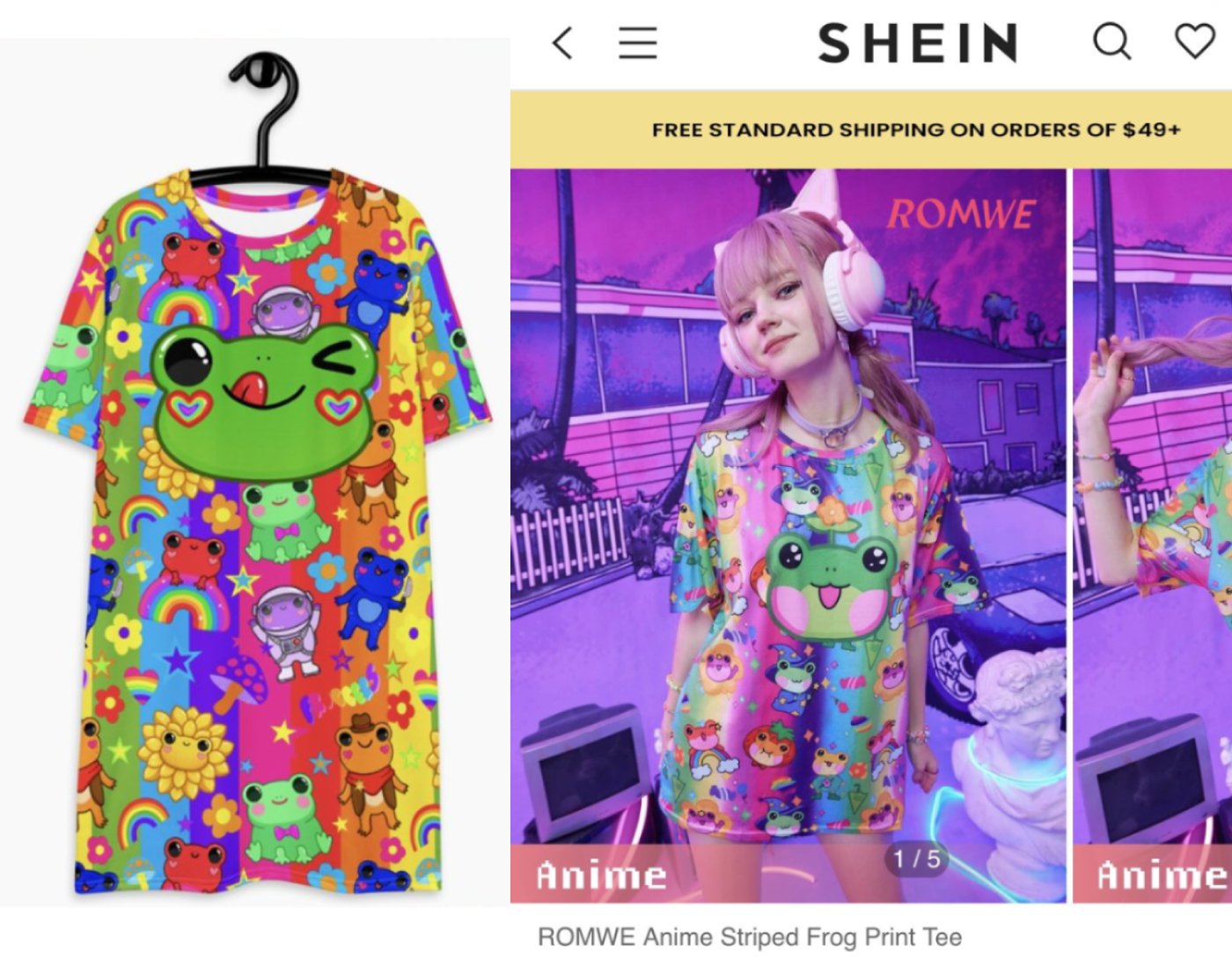Shein Japanese Anime Cartoon Top, X-Large Top,Black & White, Excellent  Condition | Cartoon tops, Black tops, Tops