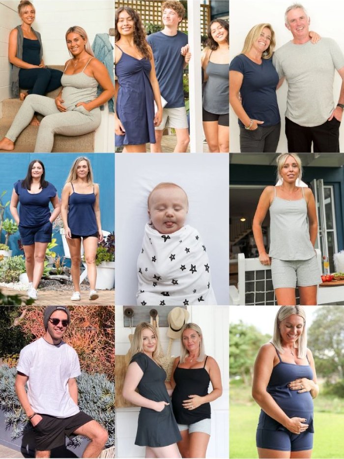 9 items from sustainable Australian brand BJ's PJs (womens, mens & maternity clothing)